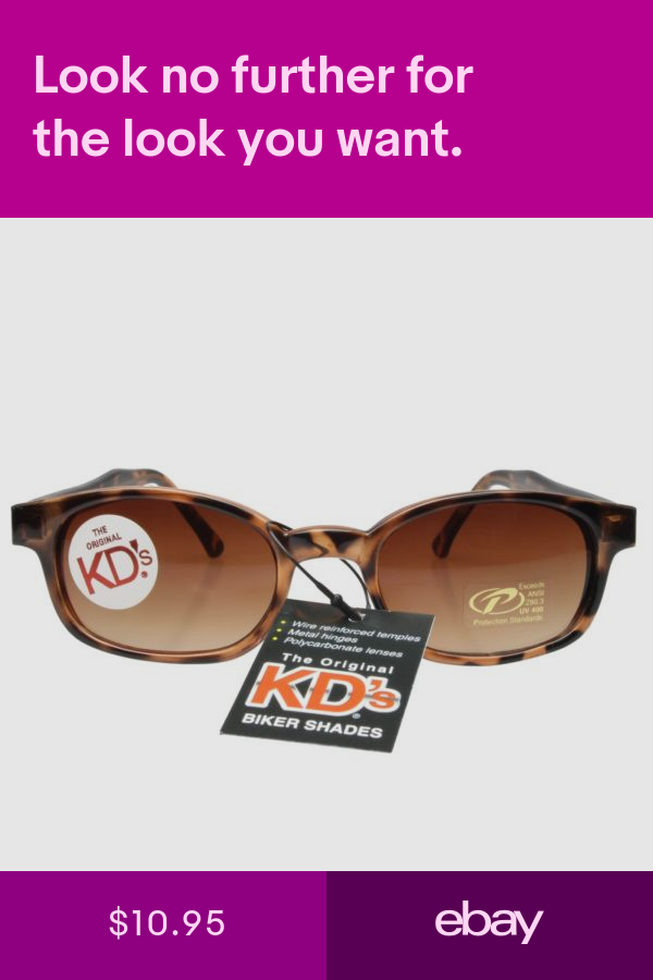 KD's Sunglasses Original Biker Shades Motorcycle Tortoise Brown 200 KD's Sunglasses Original Biker Shades Motorcycle Tortoise Brown 200