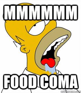 Food Coma Homer Simpson Homer Simpson Drooling Simpson