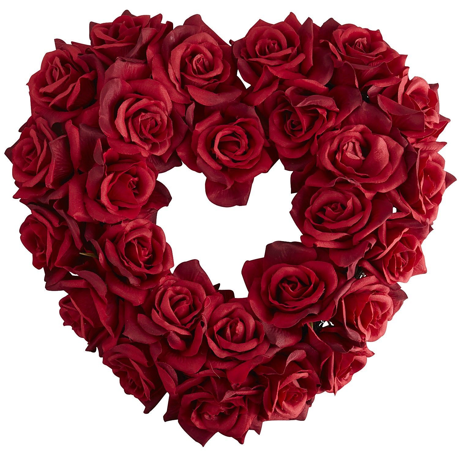 Faux Rose Heart Wreath Red - Pier 1 Imports Inspired Faux Rose Heart Wreath Red - Pier 1 Imports Inspired