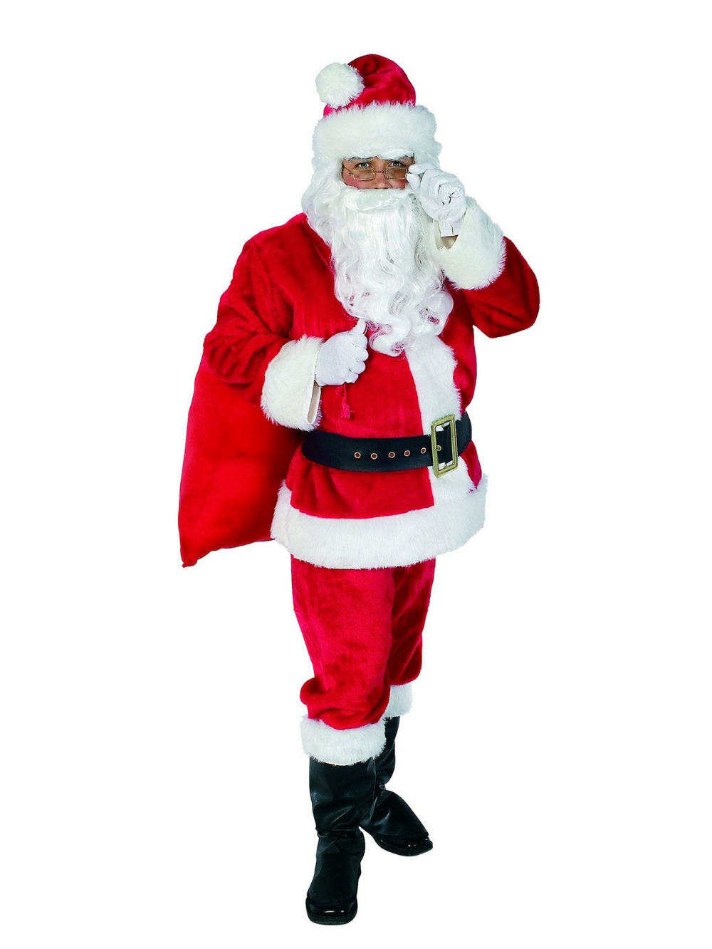 Deluxe Mrs Santa Claus Womens Christmas Adult Fancy Dress Costume Hat Apron Deluxe Mrs Santa Claus Womens Christmas Adult Fancy Dress Costume Hat Apron
