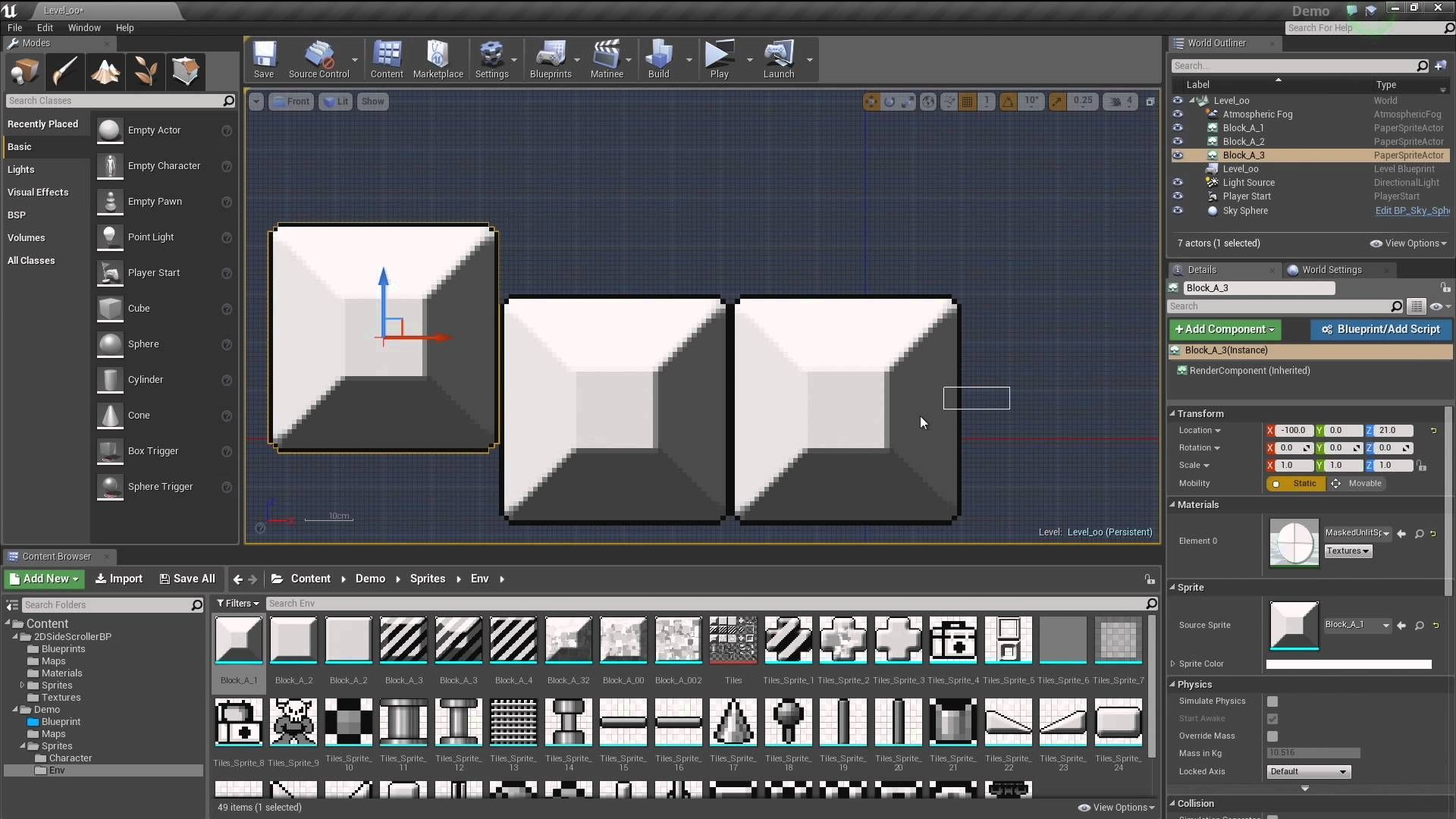 Creating a 2D Side-Scroller, Part 1 | Unreal engine, Technical artist