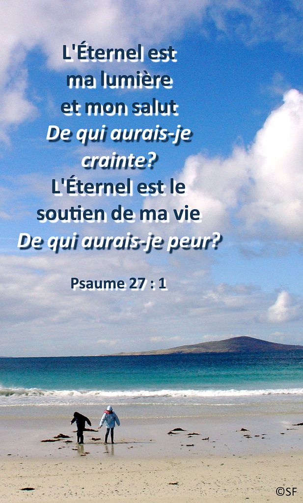 Psaume 27 : 1 | Psaume 27, Psaumes, Parole biblique