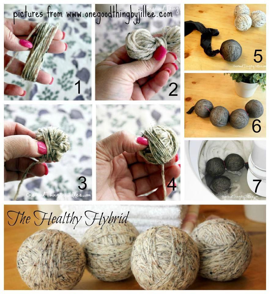 how to make wool dryer balls