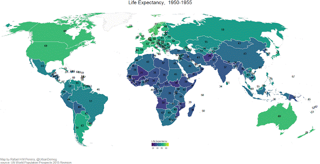 creating an animated world map of life expectancy changes animate map