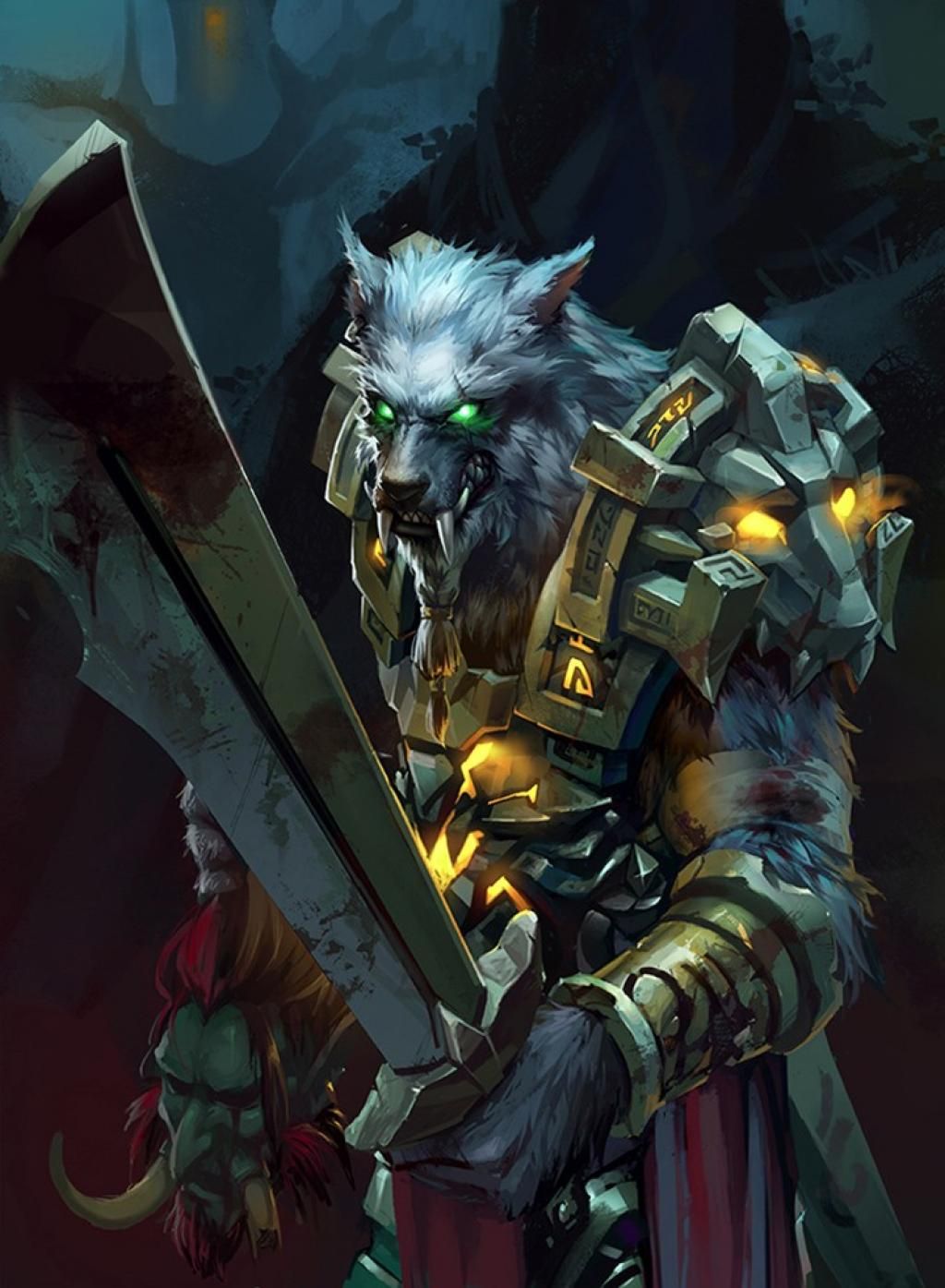 Worgen Warrior by 加林仙人 | Warcraft art, Werewolf warrior, World of warcraft Worgen Rogue Art
