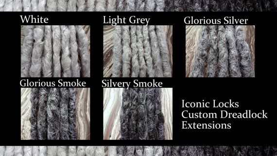 grey color chart 1 single dread gray synthetic dreads dreads growth chart