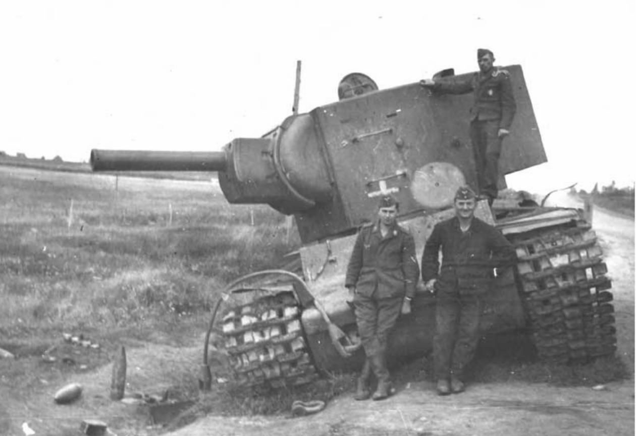 Soviet Kv 2 B 4754 Was Destroyed In The Battle For The Town Of