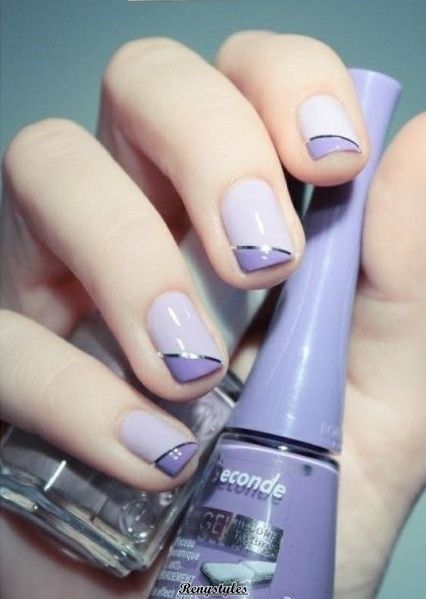 Newest Two-Tone Nail For Women Nail Trends, Nails Inspiration And Newest Two-Tone Nail for Women - Reny styles - Newest Two-Tone Nail For Women Nail Trends, Nails Inspiration And