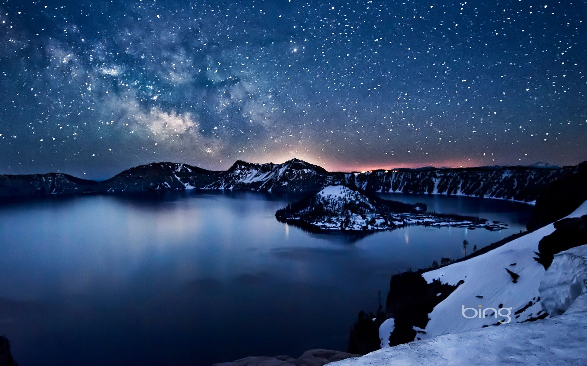 Milky Way above Crater #Lake, #Oregon #bing #landscape #nature ...