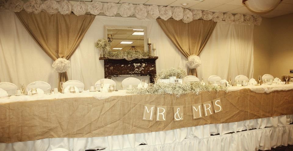 Rustic Vintage Wedding Head Table Janey B Designs My Rustic Vintage Wedding Head Table