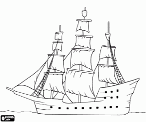 Driemaster Bing Afbeeldingen Dibujo Barco Pirata Dibujo De Barco Barcos Piratas