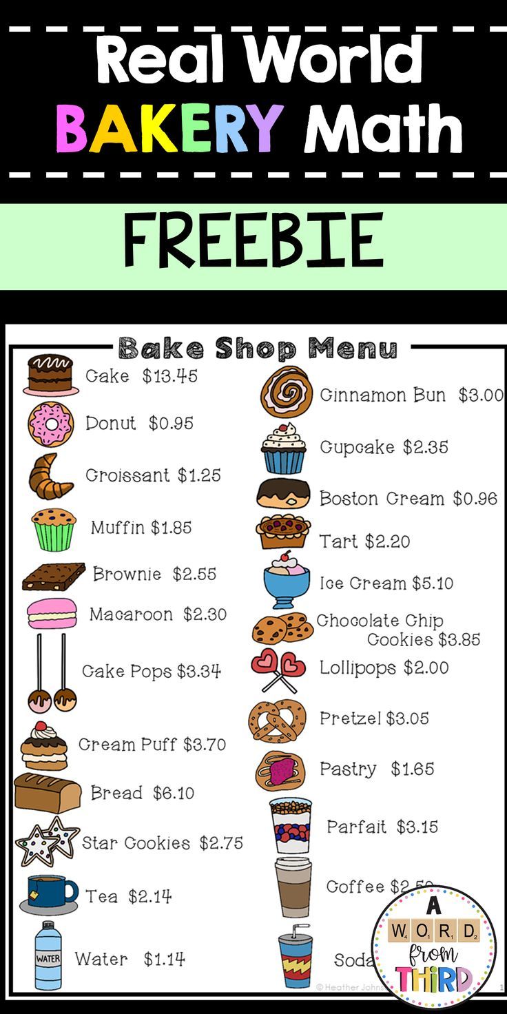 This resource is exactly what you are looking for! This is a great bundle that I use in my classroom to teach real world addition and subtraction of money! It includes a fun and colorful "Bakery Menu" with a variety of adding and subtracting math problem solving skills. Students use the Bakery Menu to answer a variety of different questions/math problems. My students are SO motivated by Menu Math and it teaches them valuable "real world" math skills. Life Skills Classroom, Special Education Classroom, Math Skills, Math Classroom, Math Lessons, Math Education, Teaching Money, Teaching Math, Math Stations
