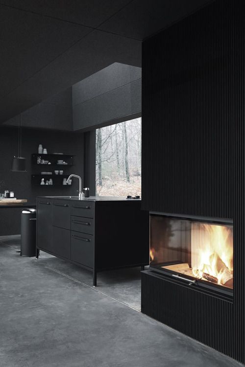 all black kitchen. Via interieur | Black & White Everything ... all black kitchen. Via interieur | Black & White Everything ...