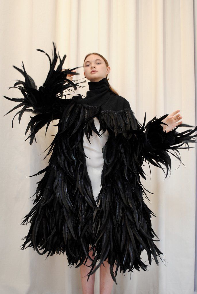 Vintage Feather Coat Feather Fashion Feather Coat Vintage Feather Coat In 2022 Vintage