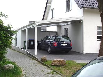 Carport mit Schrägdach, Modell Landshut in weiss | гараж | Pinterest ... Carport mit Schrägdach, Modell Landshut in weiss | гараж | Pinterest ...