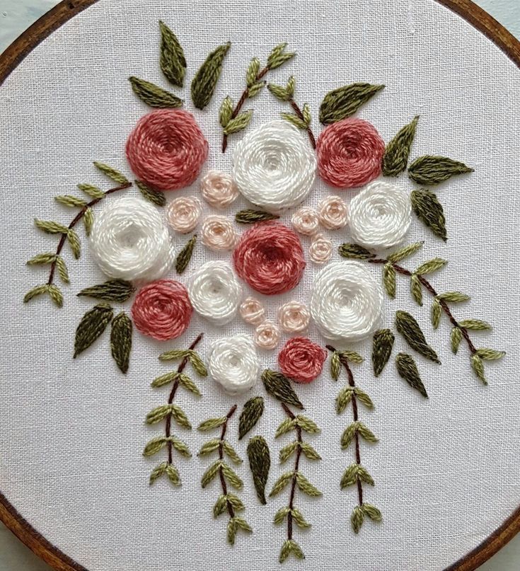 Hand Embroidery Patterns Flowers, Hand Embroidery Videos, Creative Embroidery, Simple Embroidery, Silk Ribbon Embroidery, Hand Embroidery Stitches, Embroidery Hoop Art, Hand Embroidery Designs, Embroidered Flowers