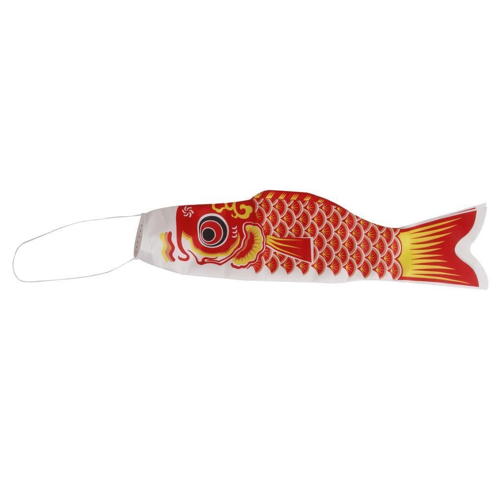 40cm Japanese Windsock Carp Flag Koi Nobori Sailfish Wind Streamer Green