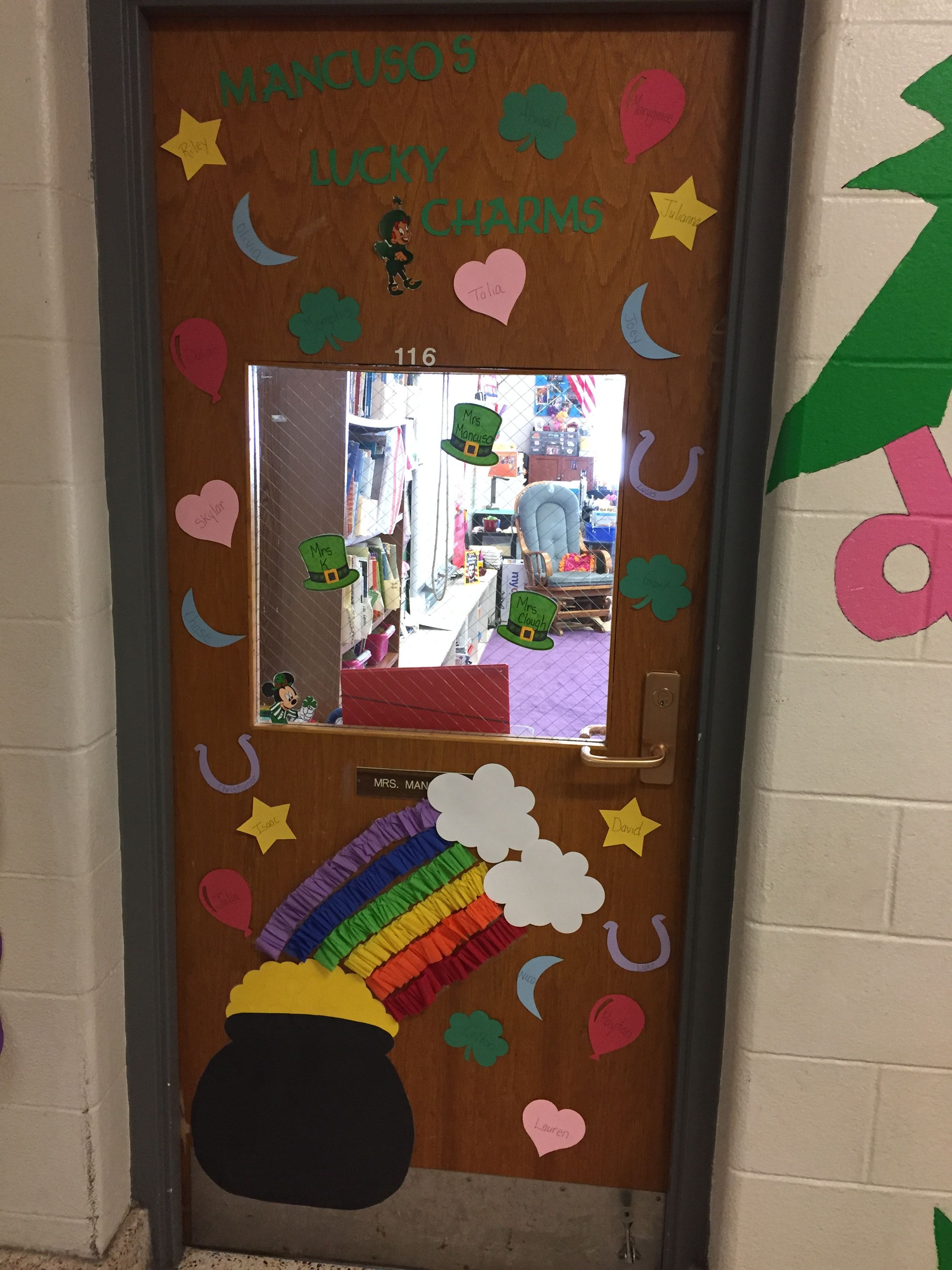March Classroom Door Lucky Charms March Activities Classroom Door Door Bulletin Boards