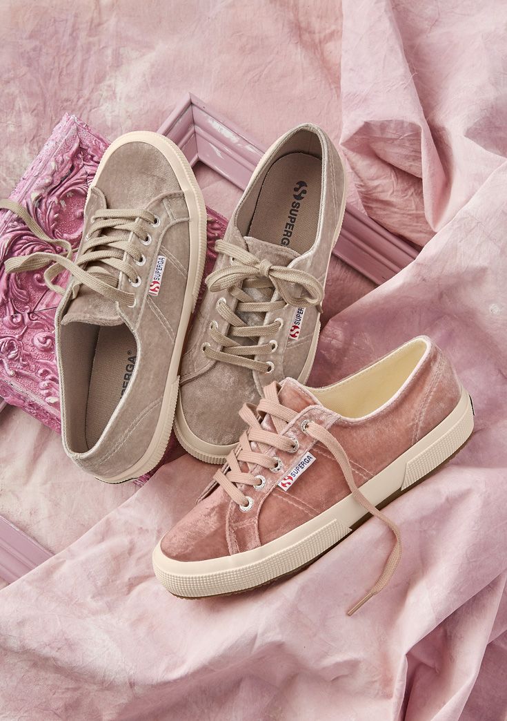 superga velvet pink