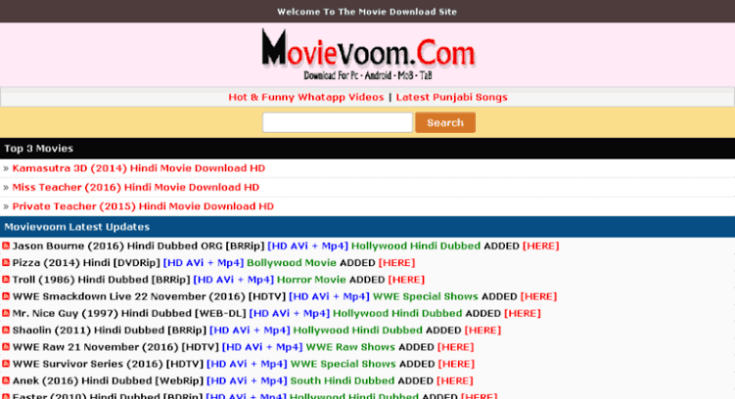 Movievoom 2020: Download Any Movie For Free in 2020 | Download ...