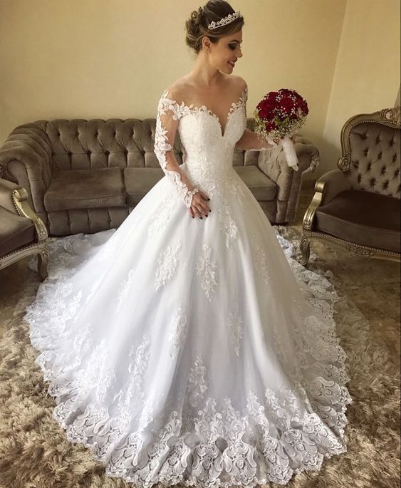Hot Sale Classy Lace Long Sleeves Land weg von den Schultern Brautkleid, GDC1128 - hochzeitskleid4.tk - Hochzeitskleid 2019 #kleidersale