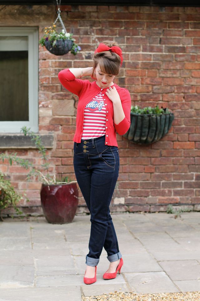 50's jeans outfit