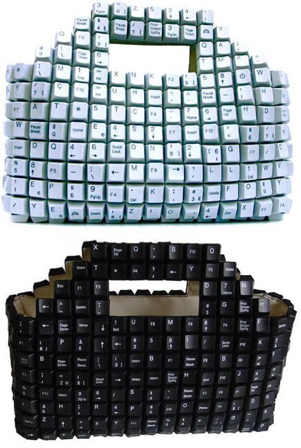 Keyboard Key Bag Design Recycled Fashion Diy Fashion Diy Fashion Accessories