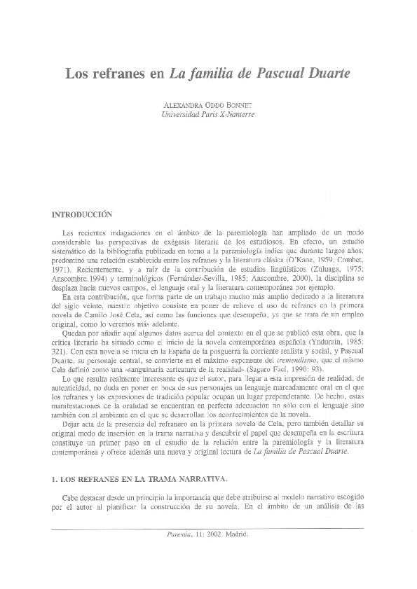 Los Refranes En La Familia De Pascual Duarte Refranes Pascuales Familia