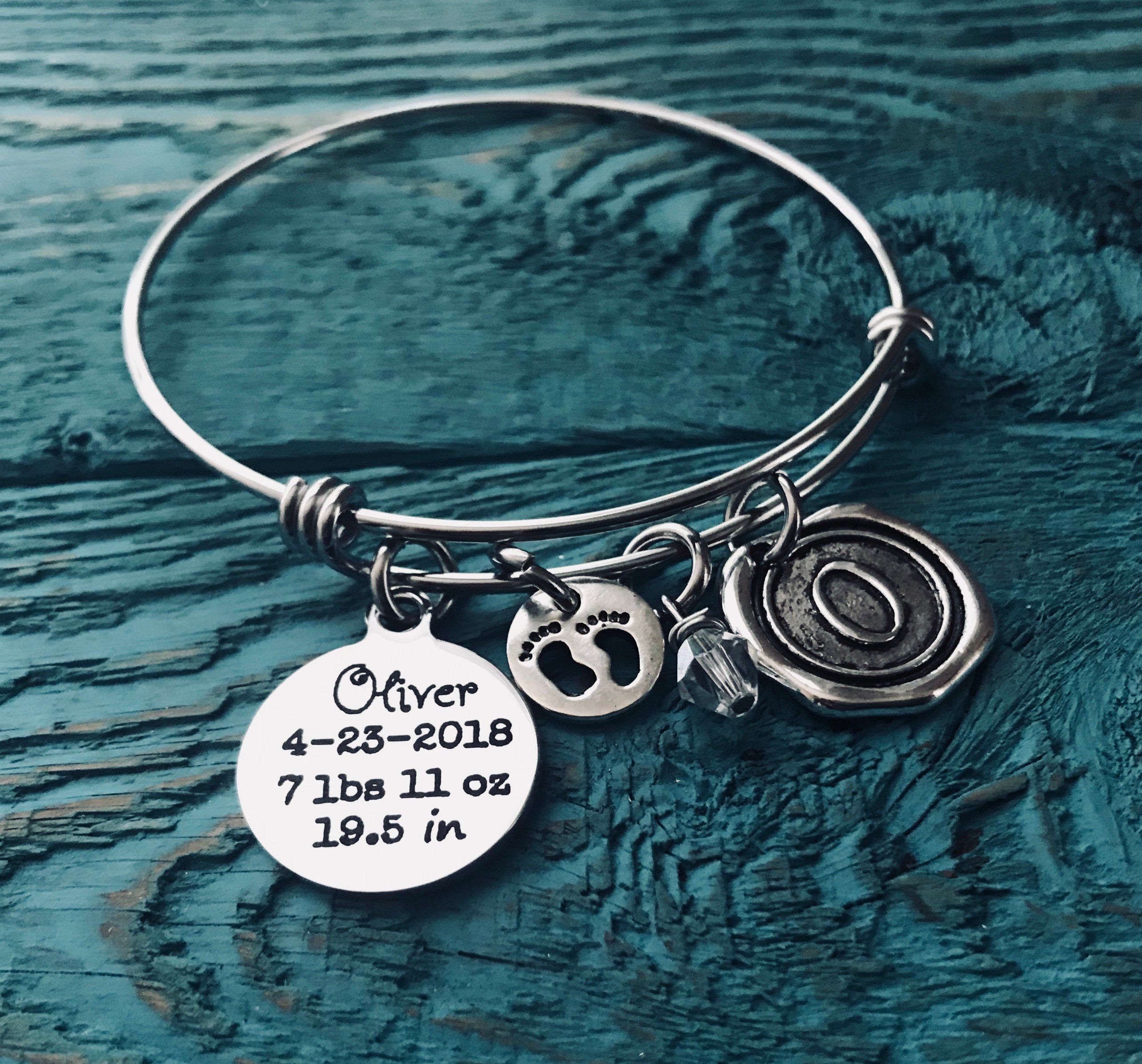 Silver Bracelet Mommy Baby Shower Mom Gift Silver Bracelet Mommy Baby Shower Mom Gift New