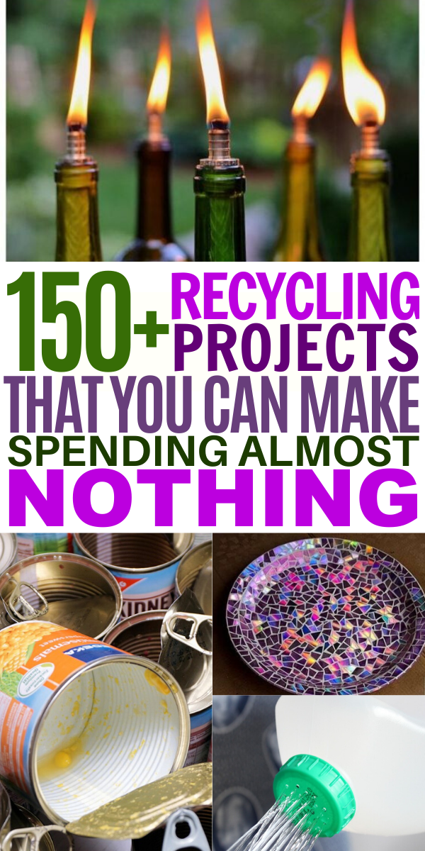 These upcycling crafts are a great way to celebrate Earth Day with your kids. They are easy to make too! From plastic bottle crafts to lightbulb DIYS to seed starters, there are so many ways you can re-use common household items! #reduce #reuse #recycle #upcycle #crafts #diy #projects Reuse Recycle Repurpose, Recycle Crafts Diy, Diy Recycled Projects, Recycled Crafts Kids, Mason Jar Crafts Diy, Recycled Items, Diy Home Crafts, Diy Arts And Crafts, Recycling Projects