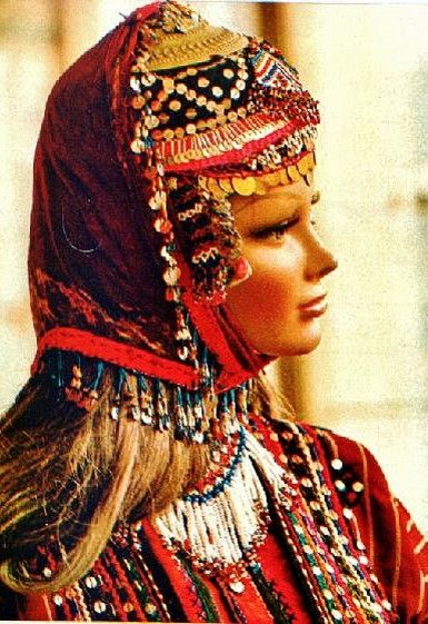 Traditional Festive Headgear From The Pomak Villages In The Biga District Canakkale Province Style Of The Mid 20th Century Kadin Gelin Defile
