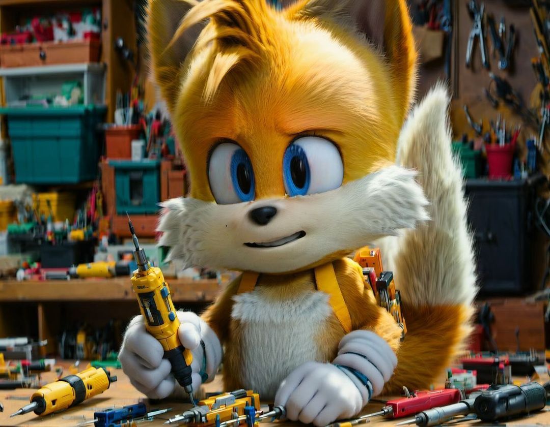Tails All Star on Instagram: "Aww, look at our two tailed fox at work