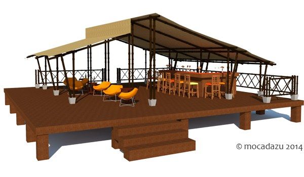 bamboo outdoor canopy