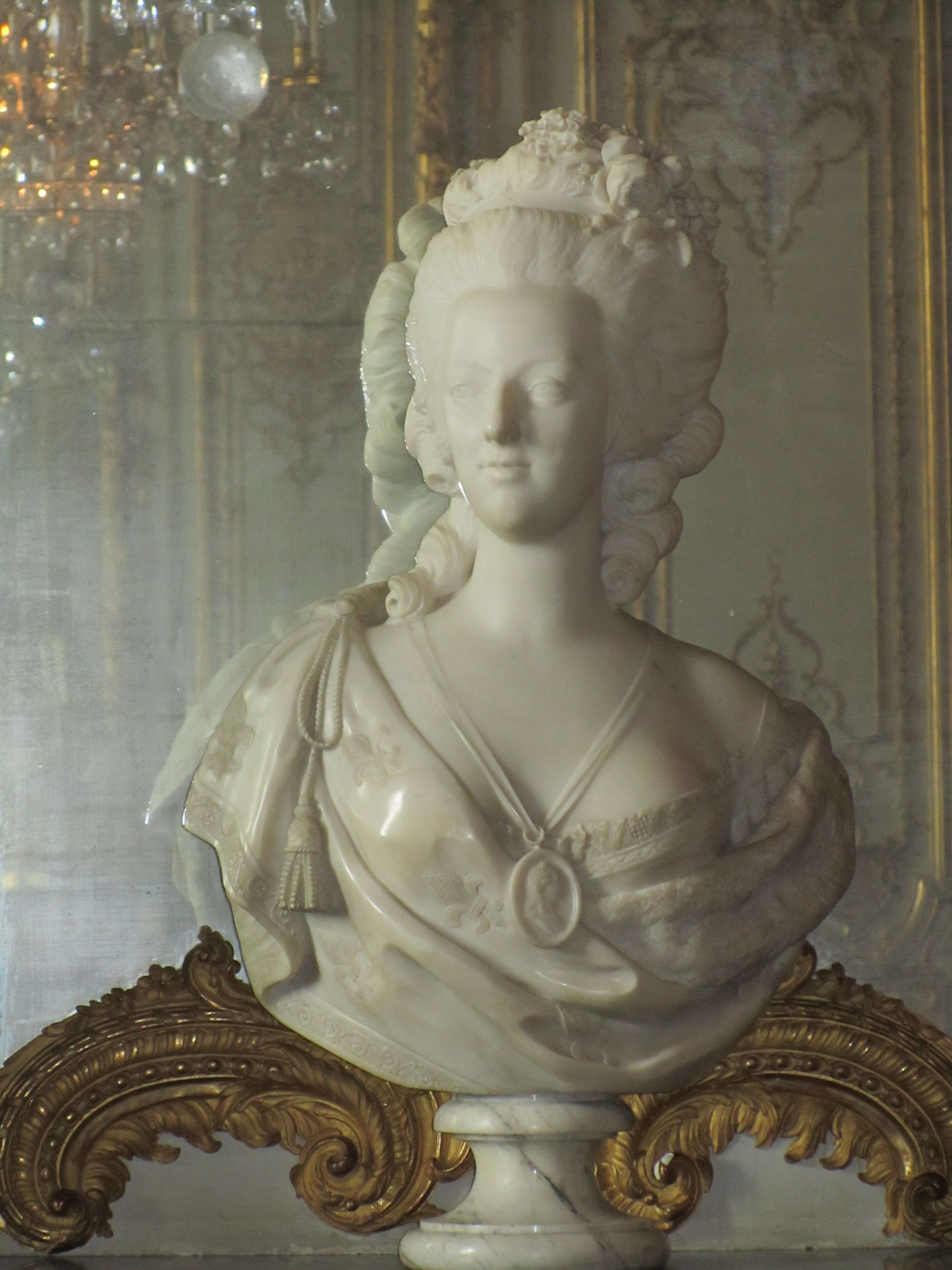 Did Marie Antoinette Live At Versailles Versailles, France - Versailles Palace, bust statue of Marie Antoinette