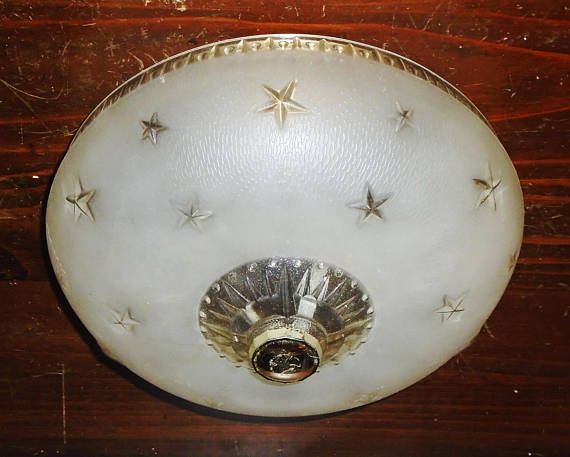 Nautical Star Saucer Light Fixture 3 Bulb Union Made ...