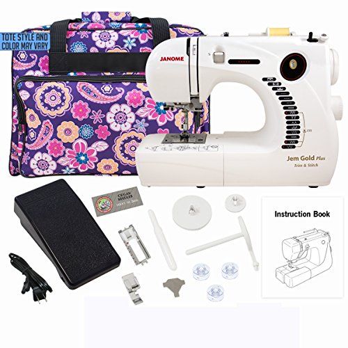 The Janome Jem Gold Plus 40G Trim And Stitch Is A Portable Yet Best Janome Basic 10 Stitch Portable Sewing Machine The Janome Jem Gold Plus 40G Trim And Stitch Is A Portable Yet Best Janome Basic 10 Stitch Portable Sewing Machine
