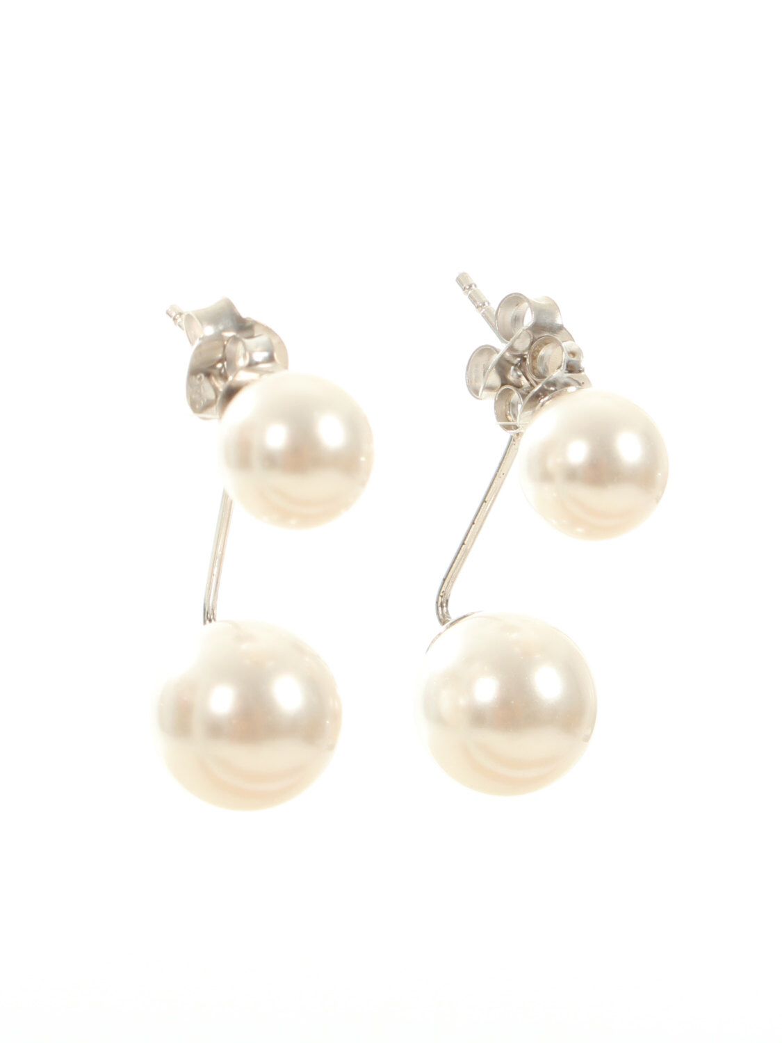 Pearl Earrings Set Wedding Jewellery Bridal Earings Floating Pearl Earrings Set Wedding Jewellery Bridal Earings Floating Real Studs Sterling Silver Earring Bridesmaid