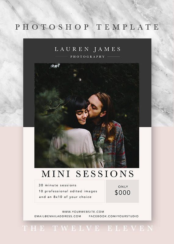 photography promo photographer marketing now booking 5x7 book template