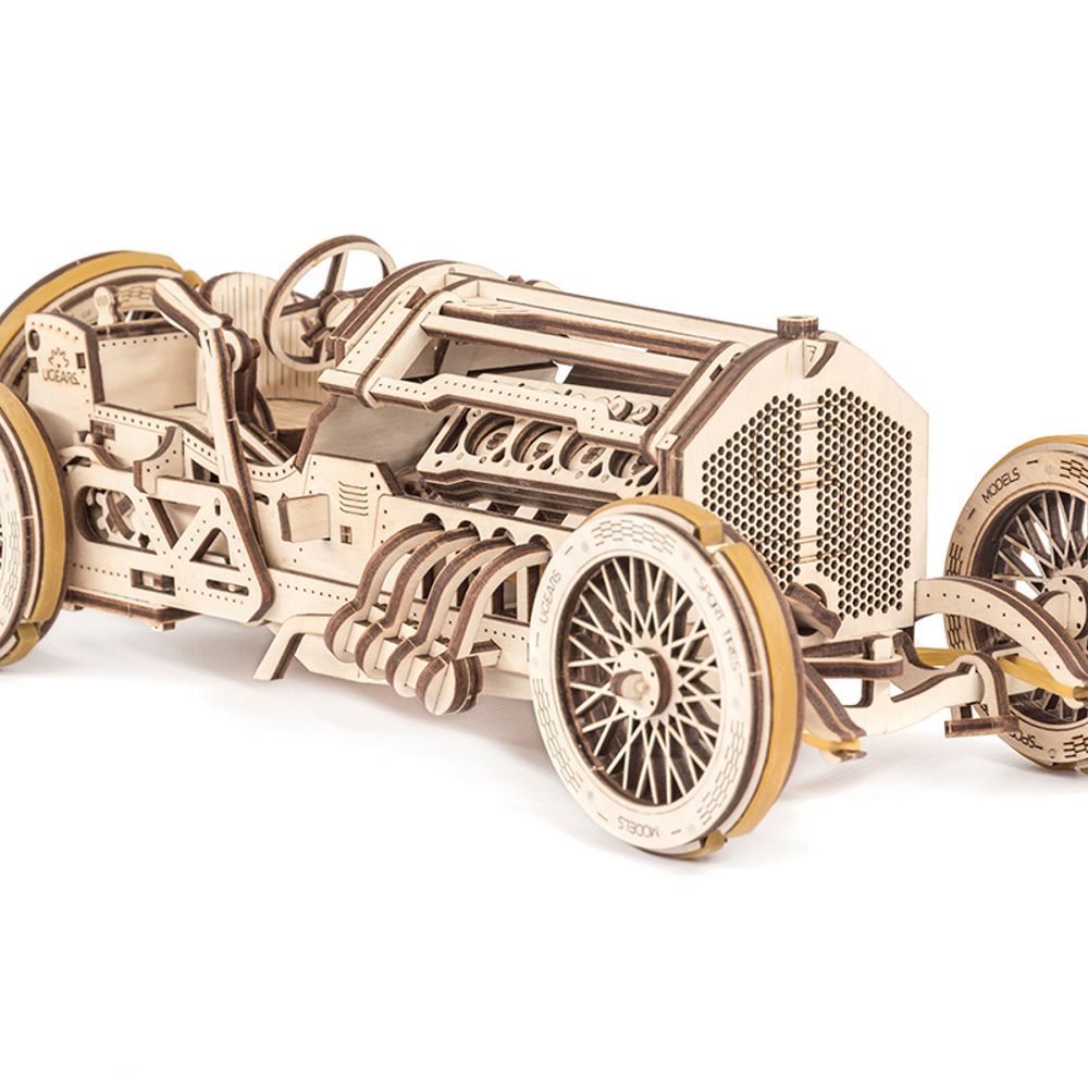 Jouet /Éducatif pour Enfants Puzzle 3D pour Adultes Ugears Dream Cabriolet Maquette De Voiture en Bois /à Monter Kit /à Encastrer Mod/èle M/écanique en Bois Casse-t/ête pour Adultes