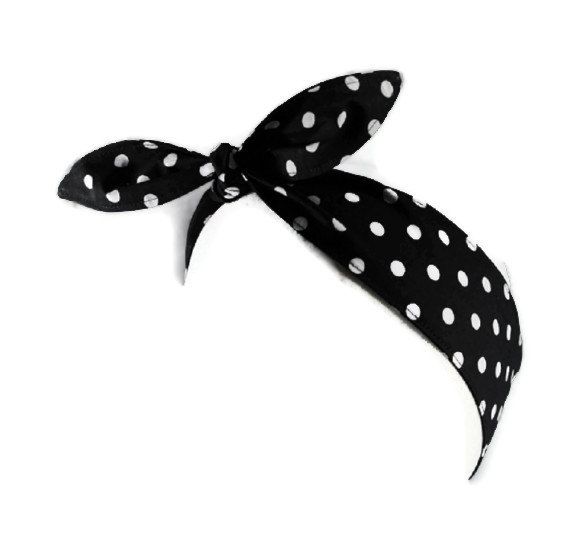Rosie Wrap Rockabilly Hair Tie Black With By Blackcatstitches 11 50 Rockabilly Hair Pinup Hair Accessories White Hair Accessory