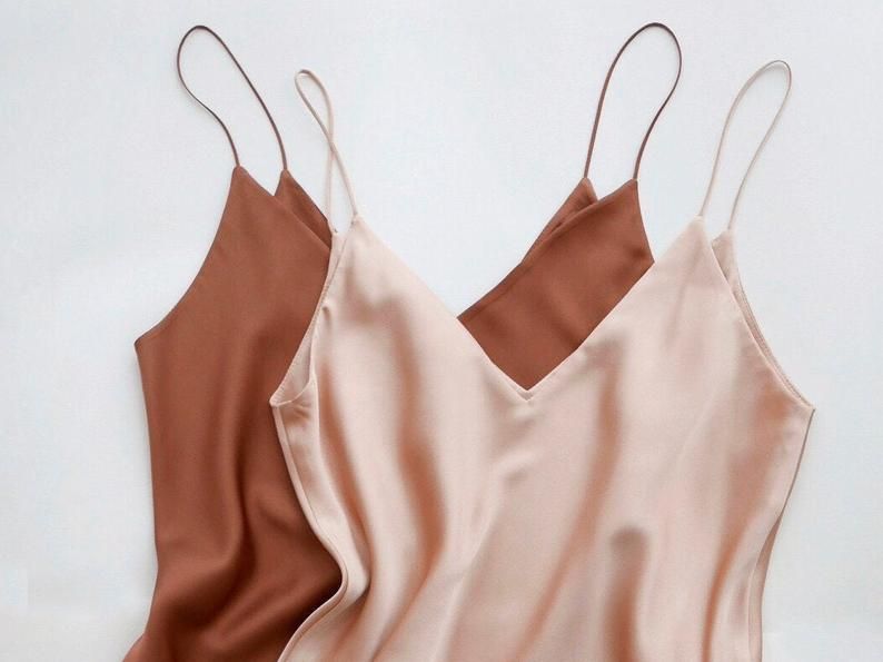 Morpho Luna Suni Washed Silk Cami Top 194 Liked On Polyvore Featuring Tops Pink V Neck Tank Anchor Tank Top Silk Cami Top Silk Cami Silk Camisole Top