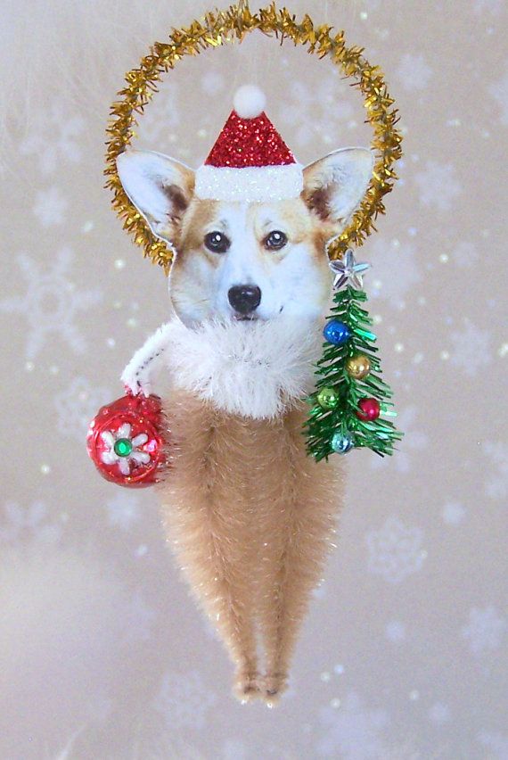 corgi christmas ornament feather tree christmas ornaments christmas ornament crafts xmas crafts