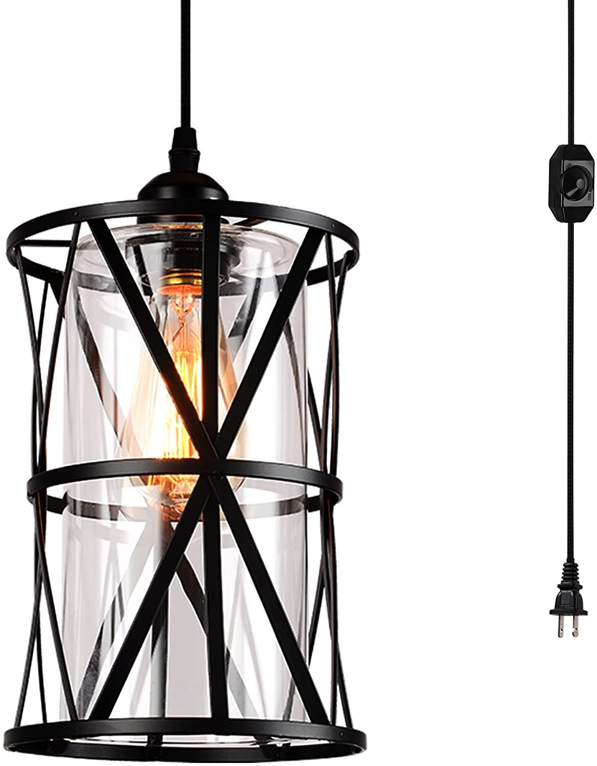 hmvpl farmhouse swag lights with plug in cord and on off dimmer switch transitional hanging pendant lamp swag light pendant ceiling lamp plug in pendant light outdoor pendant light fixtures on hmvpl farmhouse swag lights with plug in cord and on off dimmer switch transitional hanging pendant lamp swag light pendant ceiling lamp plug in pendant light hanging pendant lamp
