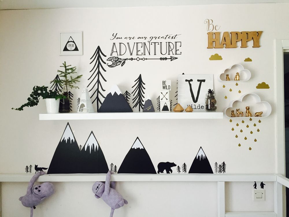 Alkemisten diy barnrum childrens room kids room mountain berg ...