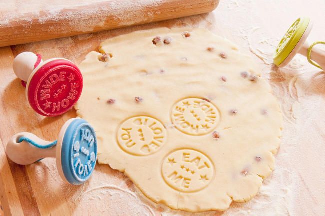 Cookie Stamps Stamper Decoration Silicone Baking Cake Kitchen Suck UK NEW /& TAG
