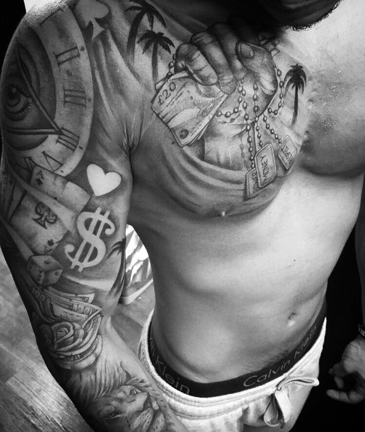 Rosary Beads Tattoo Designs On Chest Neck Tattoo Keltische Kreuz Tattoos Brusttattoos Fur Manner Kleine Kreuz Tattoos