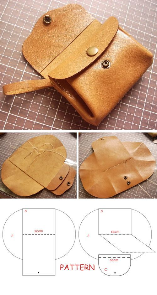How to DIY Leather Accordion Wallet ~ Step by step illustration tutorial. #wallet #tutorial #sew #pattern #diy #sewideas #sewing #stepbystep #howto #sewingtutorial #handmade Sac En Cuir Diy, Sac Diy, Diy Bag, Sewing Projects For Beginners, Sewing Tutorials, Sewing Tips, Sewing Hacks, Diy Projects, Sewing Patterns