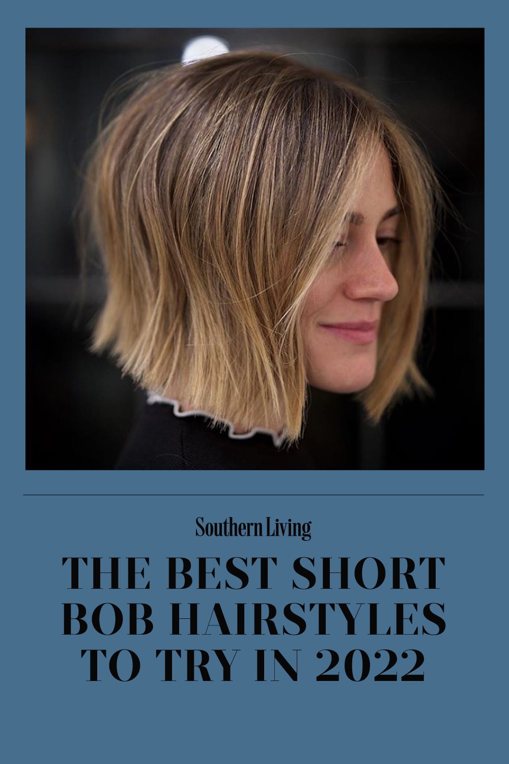 Blunt is the new black. This short bob hits all the right notes: thick blunt ends, flippy texture, and a flattering below-chin length. #beautytips #hair #hairstyle #shorthair #shorthaircuts #southernliving Short Blunt Haircut, Medium Bob Haircut, Bob Haircut For Fine Hair, Bob Hairstyles For Thick, Bob Hairstyles For Fine Hair, Short Blunt Bob, Fun Hairstyles, Short Bob Haircuts, Neck Length Hair Cuts
