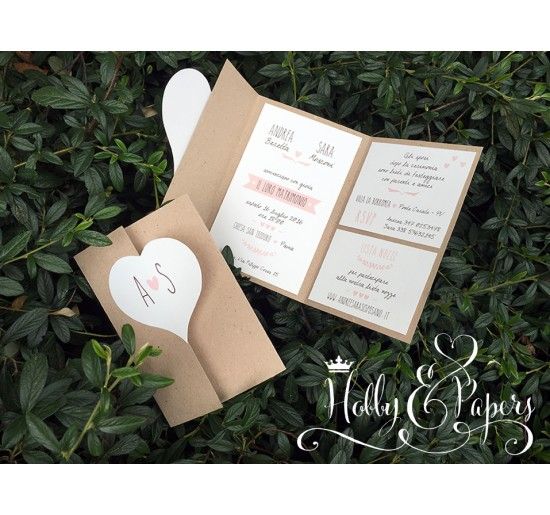 Partecipazione Cuore Eco Hobby Papers Partecipazioni Matrimonio Fai Da Te Semplici Matrimonio Partecipazioni Nozze