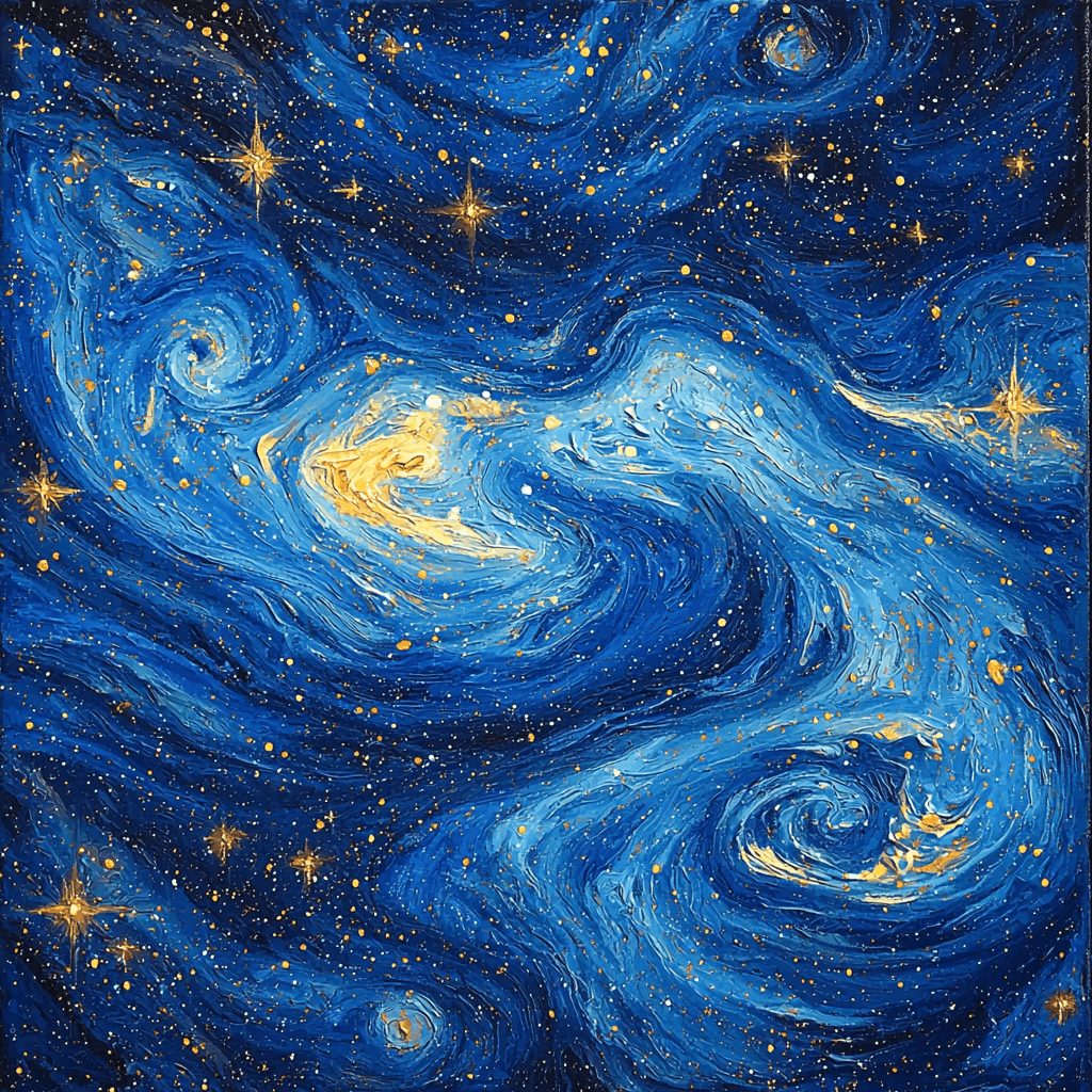 Vincent Van Gogh Inspired Stellar Dance - DIY Painting By Numbers Kit